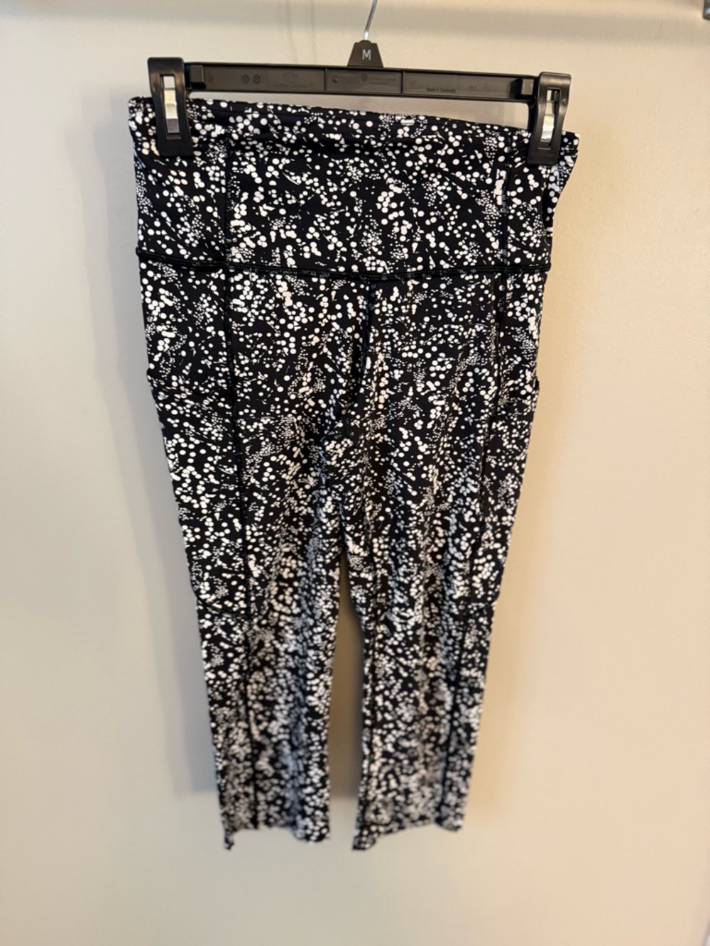 lululemon athletica Black & White Speckled High-Rise Leggings
